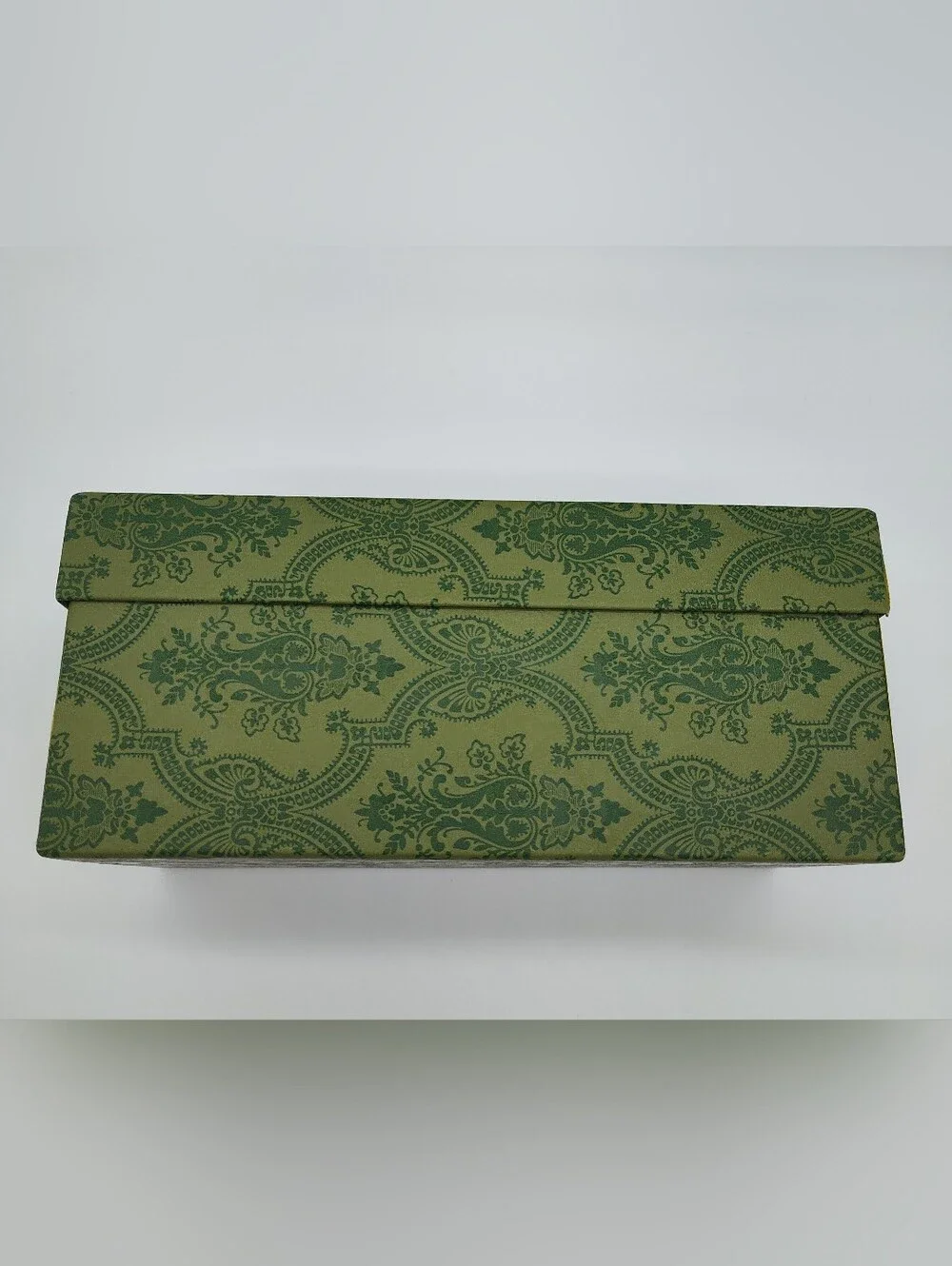 GUCCI Green Damask Gift Box Storage Box Luxe Packaging Decor Vanity LIKE NEW